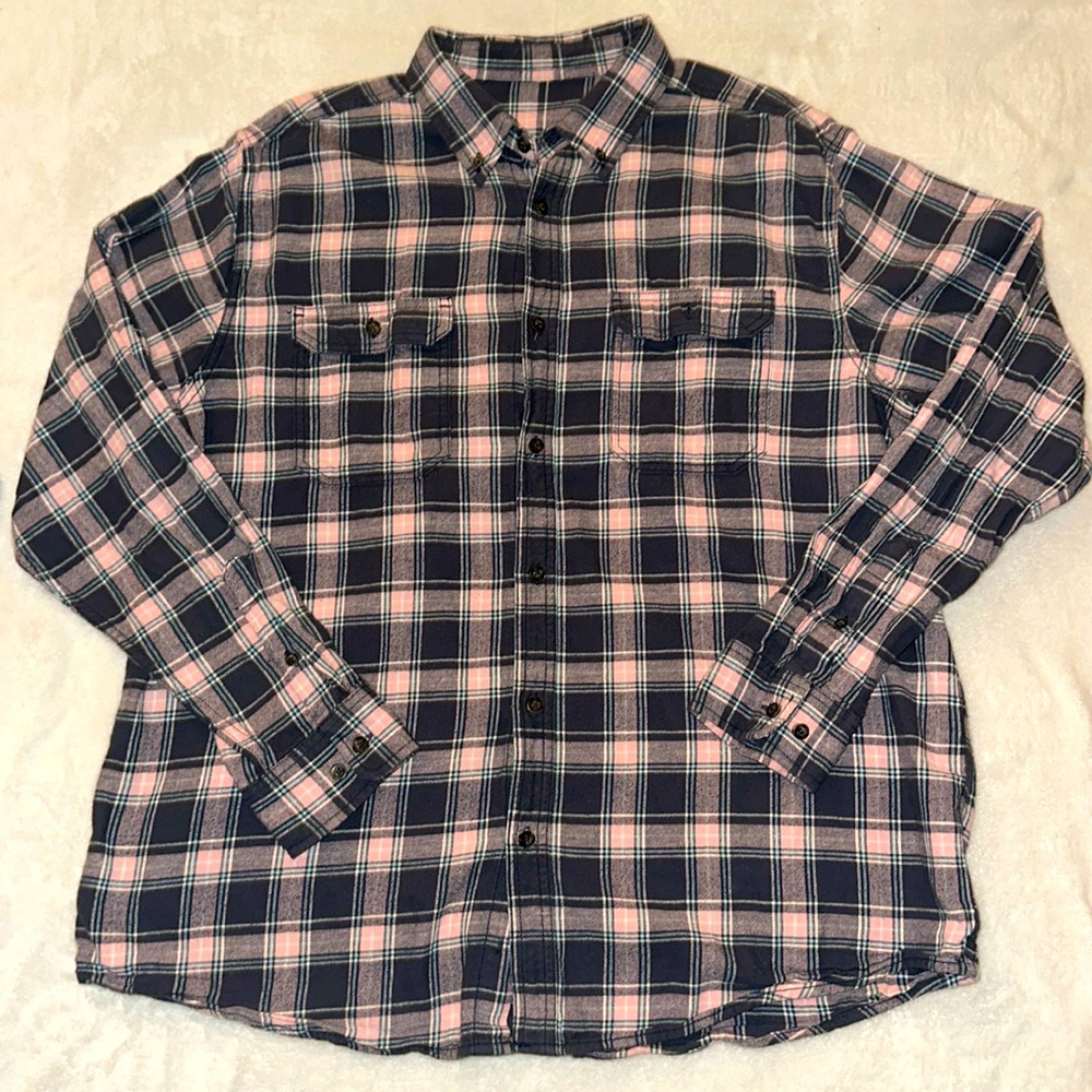 Printed Flannel pink, navy, teal SUPER SOFT